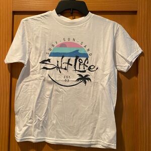 Salt Life Unisex Kids' Sentimental Sunset Short-Sleeve T-Shirt NWT